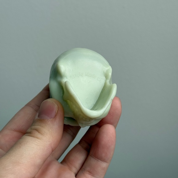 Vintage Trophy Music Co Skull Rattle Shaker Maraca Instrument Glow in the Dark - Picture 11 of 15